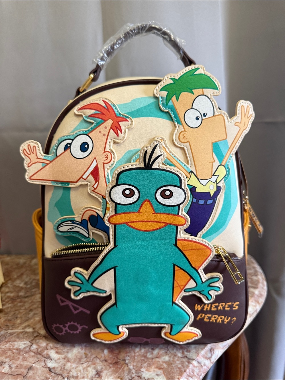 Disney Box Lunch Mini backpack Phineas and Ferb, Perry the Platypus